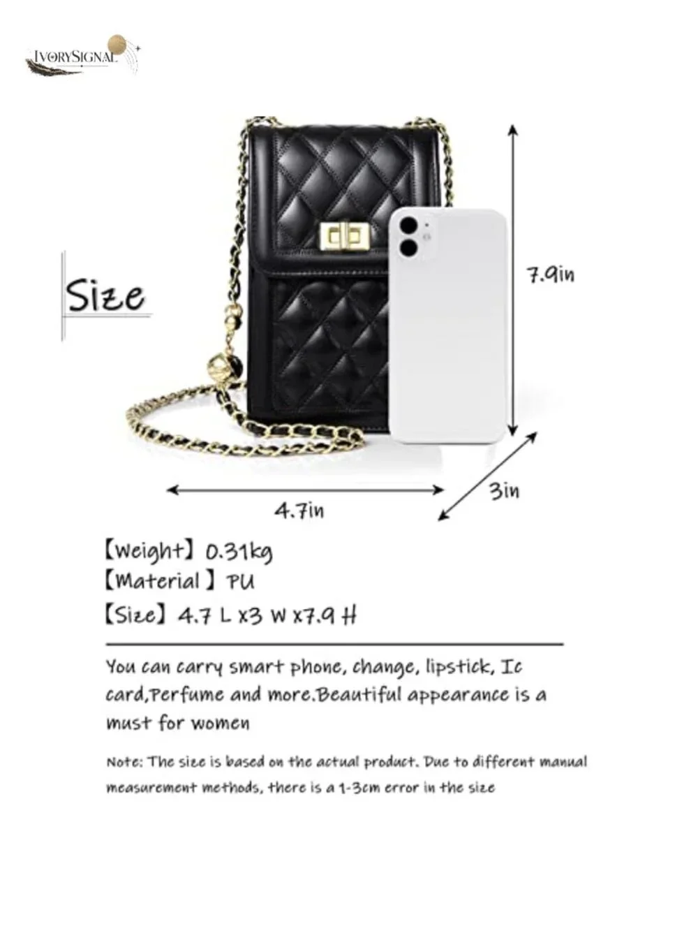 Synthetic Leather Crossbody Phone Purse Mini Messenger Shoulder Handbag Wallet